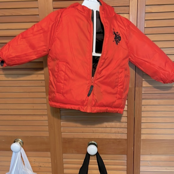 US Polo Association reversible puffer jacket New with tags 2 Toddler - Picture 4 of 6